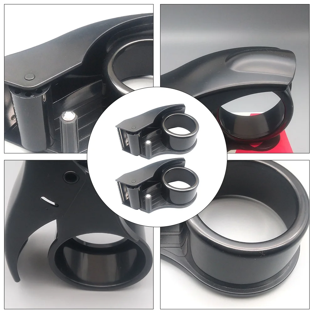 2Pcs Lightweight Tape Dispenser with Smooth Cutting Edge Handheld Sealing Tool Comfortable Design for Daily Packaging Needs