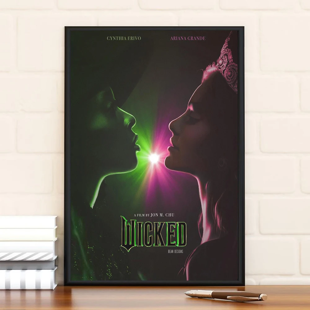 Wicked Movie Canvas Wall Art Print Poster lphaba Glinda Ariana Grande Fan Decorative Painting Home Decor Gift Gift Unframed