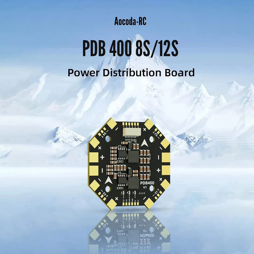 Aocoda-RC PDB400 8S/12S 400A PDB Oder PDB600 8S 600A Verteilerplatine Für Quadcopter Drone Starrflügel Amperemeter