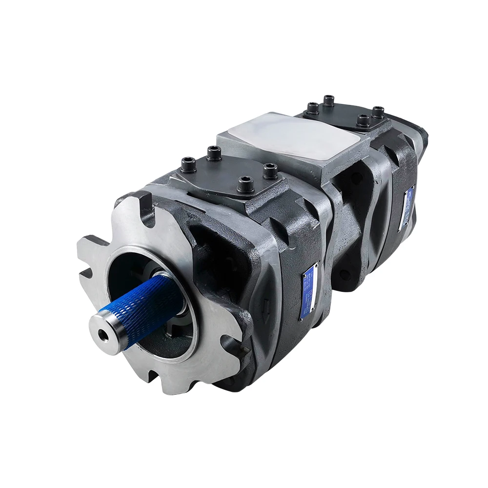 double gear hydraulic pump IPV7-125/160/200/250 series high pressure servo internal gear pump for lifting equipment