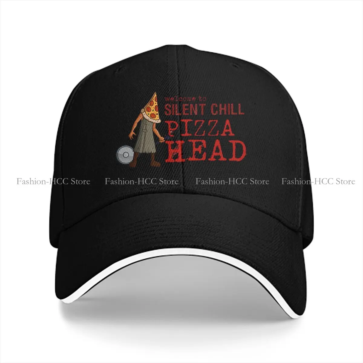 Chill Pizza Head Baseball Cap Men Hats Women Visor Protection Snapback Silent Hill Caps