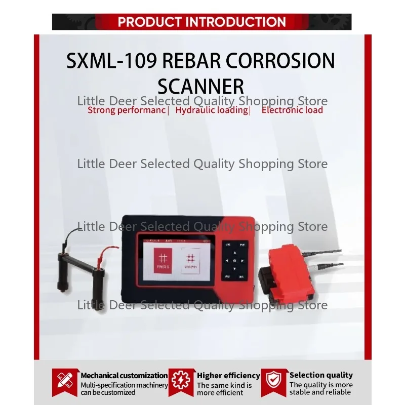 SXML-109 Rebar Locator Concrete Cover Gauge, Contour Instrument Concrete Reinforcement Positioning Device Layer Thickness Tester