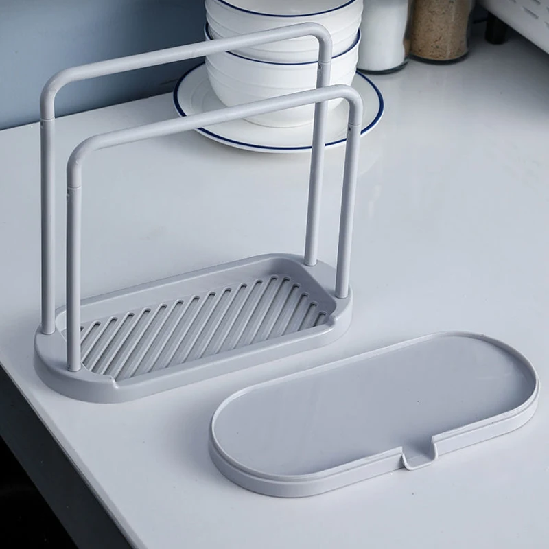 Portasciugamani da cucina portasciugamani appendiabiti spugna portasapone portaoggetti per cucina bagno piatto panno scarico organizzatore