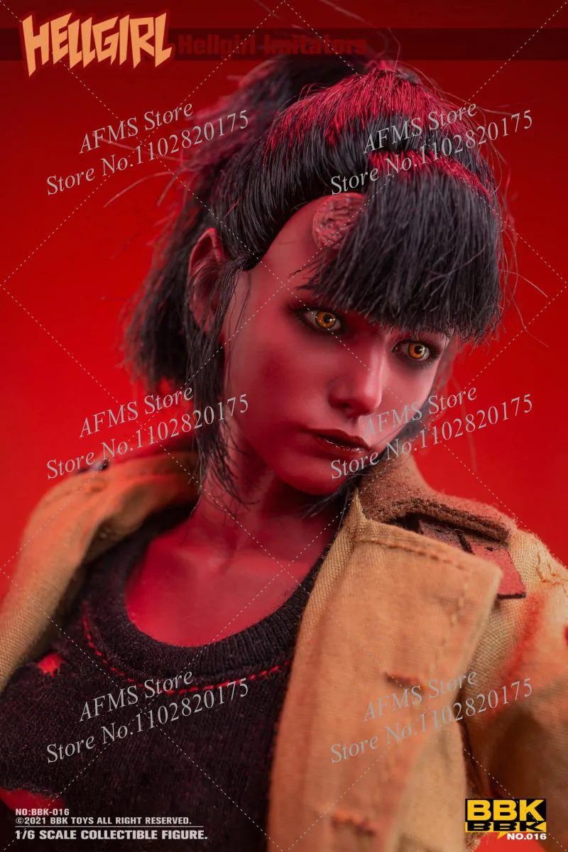 Bbk Bbk016 1/6 Hell Girl Imitator Handsome Female Warrior With Weapon Full Set 12Inch Action Figure Model Toys Best Gift