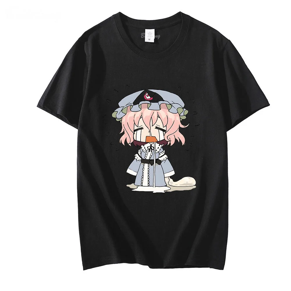 TouHou Project T-shirts 100% Cotton Unisex Printed Tshirts O-neck Loose Clothes Breathable Cool Tees Aesthetic Graphic T Shirts