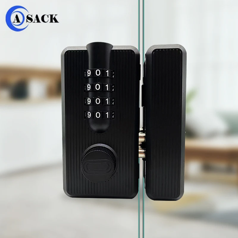 ASACK OEM waterproof combination 4-digit code keyless sliding door lock ABS plastic metal factory safety mechanical door lock