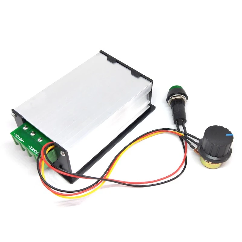 Digital display PWM DC motor speed regulator 6V12V24V48V stepless speed switch controller display case