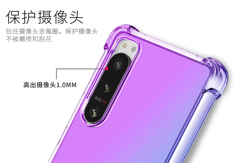 สำหรับ Sony Xperia 1 IV 5 MagSafe เคสแม่เหล็กโปร่งใสแบบไล่ระดับสีเคสกันกระแทกสำหรับ Xperia 1 III ที่ครอบชาร์จแบบไร้สาย