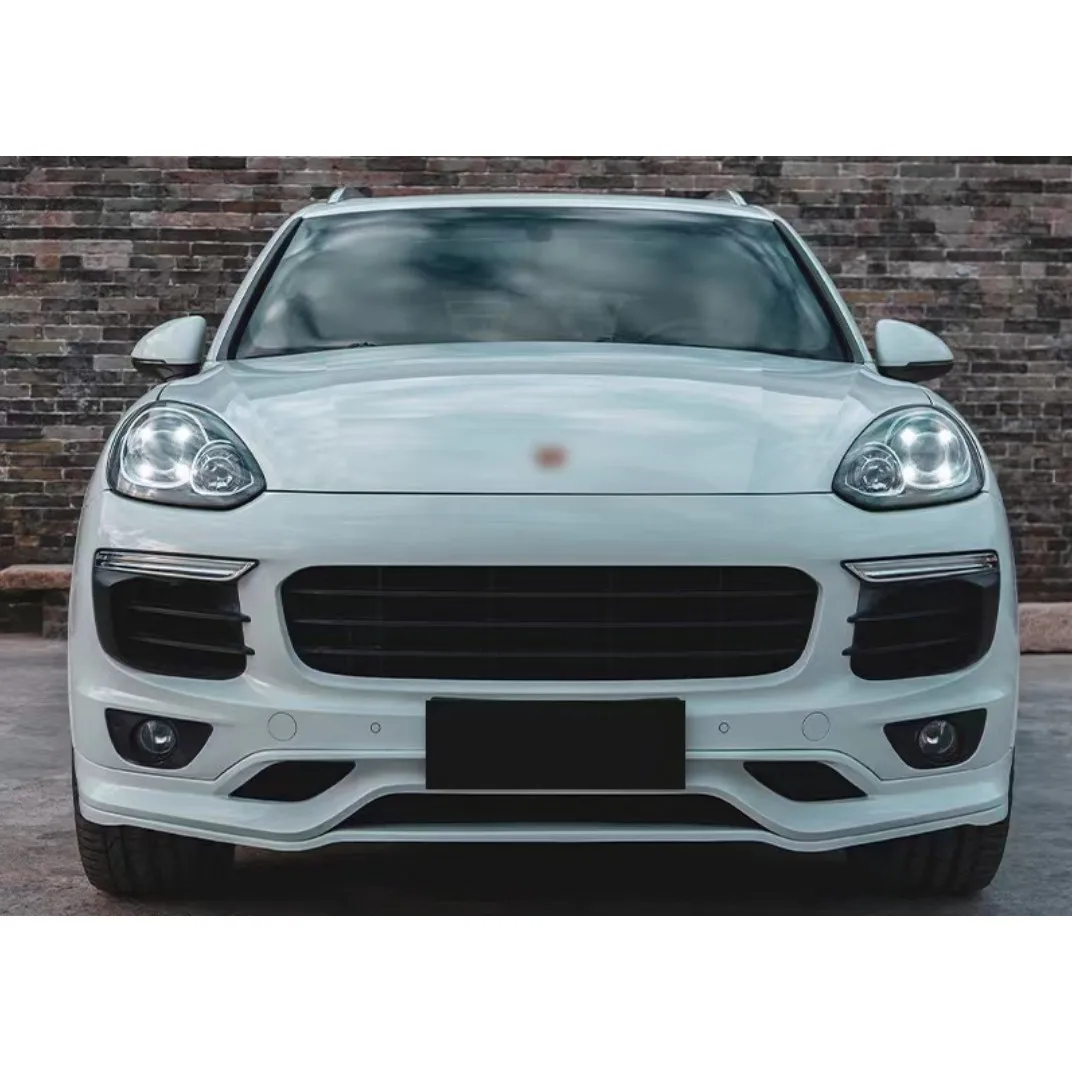 Car parts Facelifts for Porsche Cayenne 958.2 to 9Y0 TKT 2010-2013 front lip and rear diffuser bumper grille