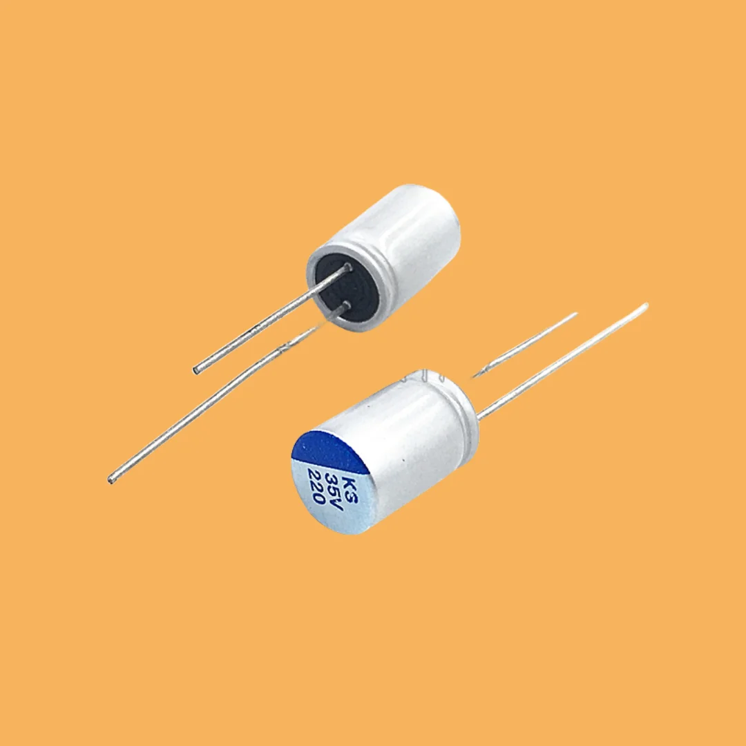 

50pcs/ Solid state capacitor 35V220UF 35V 220UF volume 8X12 6X12 in-line solid state electrolysis new