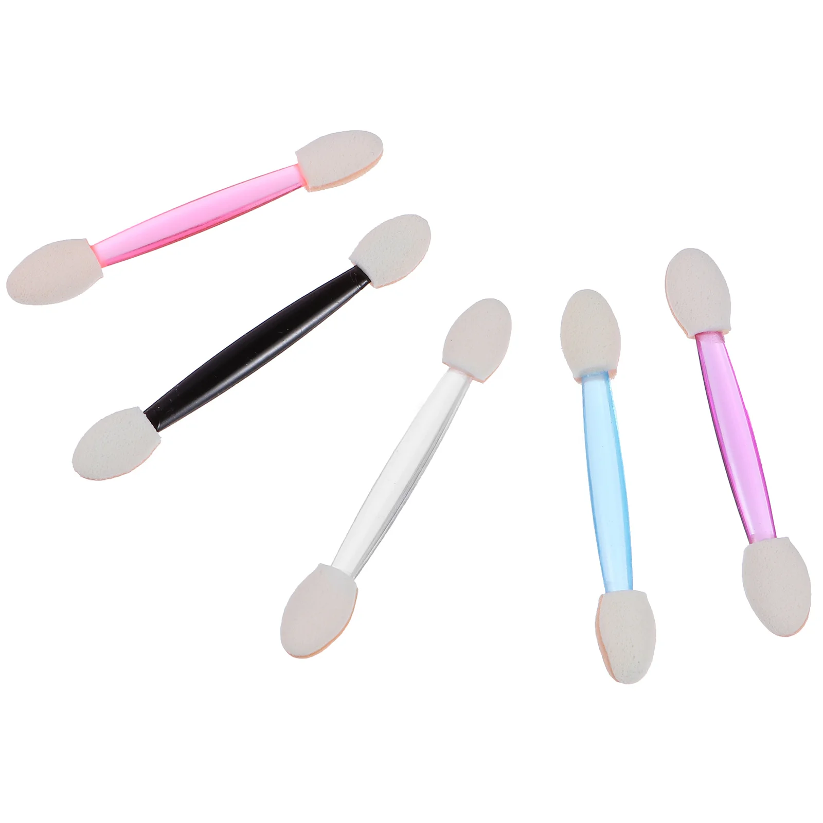 250 قطعة فرشاة ظلال العيون مزدوجة نهاية لينة اللاتكس نصائح خفيفة الوزن المحمولة ظلال العيون الإسفنج تطبيق أدوات ماكياج عدة