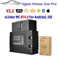 Vgate Vlinker MC iCar Pro Bluetooth-compatible 4.0/WIFI OBD2 Scanner For Android/IOS as icar2 ELM327 Auto Code Reader OBDII Tool