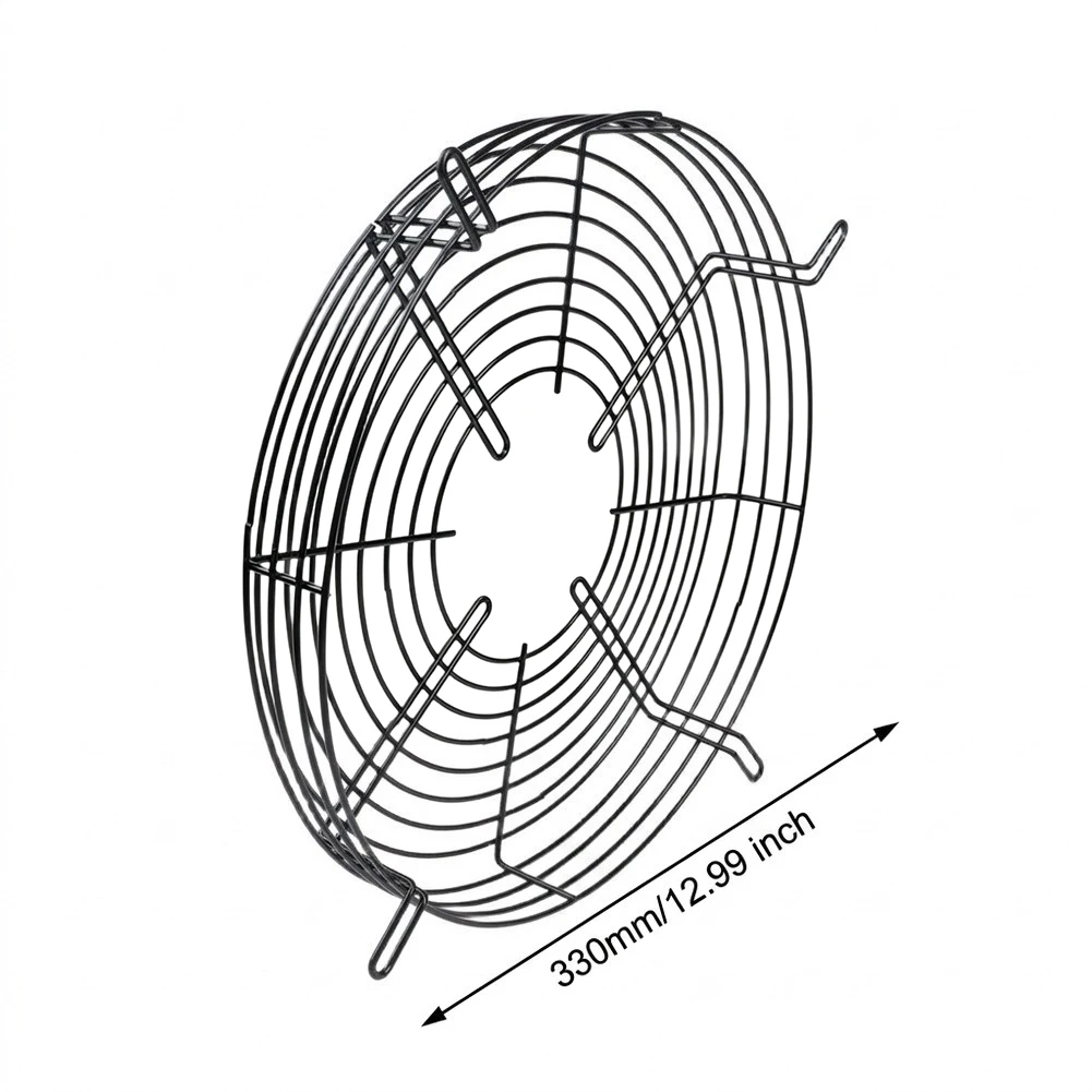 28 Degree Refrigeration Mesh Cover Aluminum Alloy Construction for Cooling Fan Blade Protection Net Cover 230mm 280mm 330mm