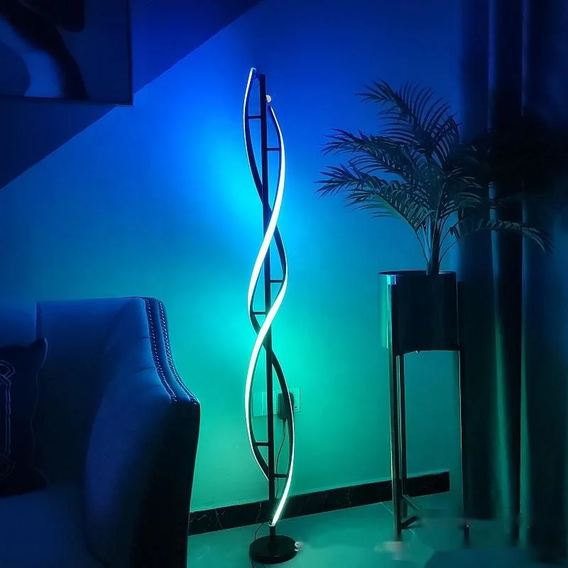 

Indoor Home Decor Smart Corner Floor Standing Standard Lamp Lighting Modern Stand Floor Light LED RGB Floor Lamps