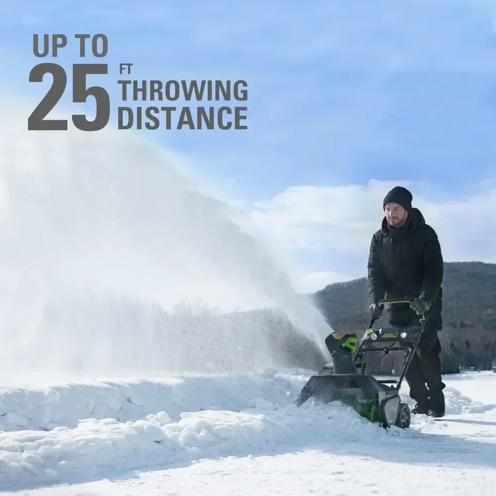 

[Limited Time Offer + Free Shipping!]80V (75+ Compatible Tools) 20” Brushless Cordless Snow Blower, 2.0Ah Battery and Charger In