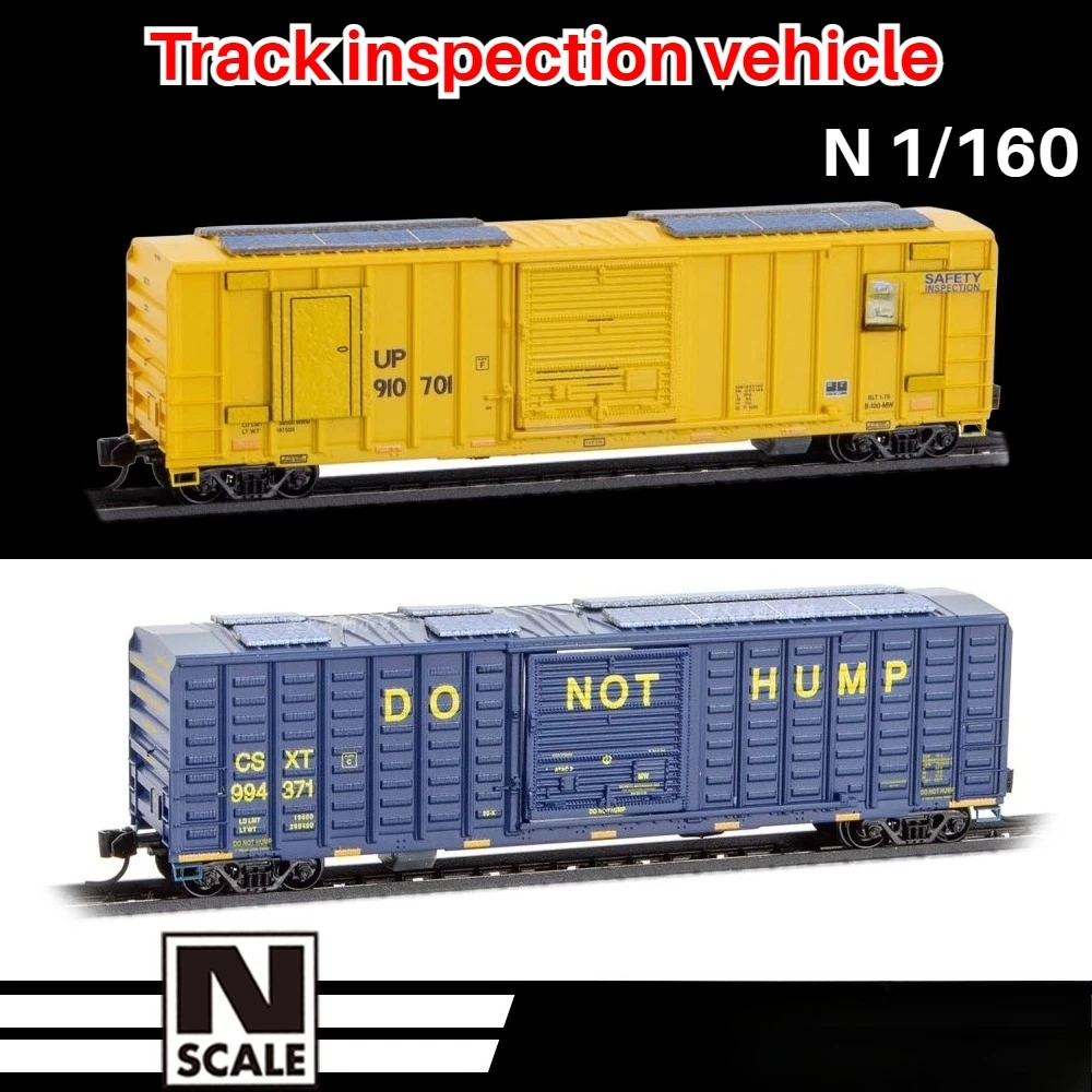 

N-type 1/160 Train Car Model Track Inspection Vehicle Track Inspection Vehicle with Openable Door Train Model Boy's Toy Gift