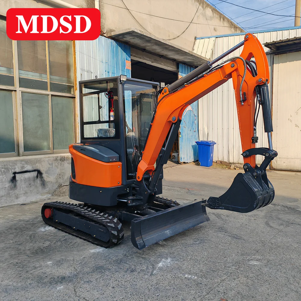 حفار زاحف صغير 1.5 طن 1800 كجم حفارات صغيرة هيدروليكية حفارة زراعية صغيرة لمحرك كوبوتا للاستخدام المنزلي يورو 5