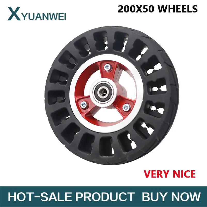 

Wiht hub 8 inch solid wheel Rims Wheel Accessories Wheel Accessories 8 Inch 200x50 solid Tire