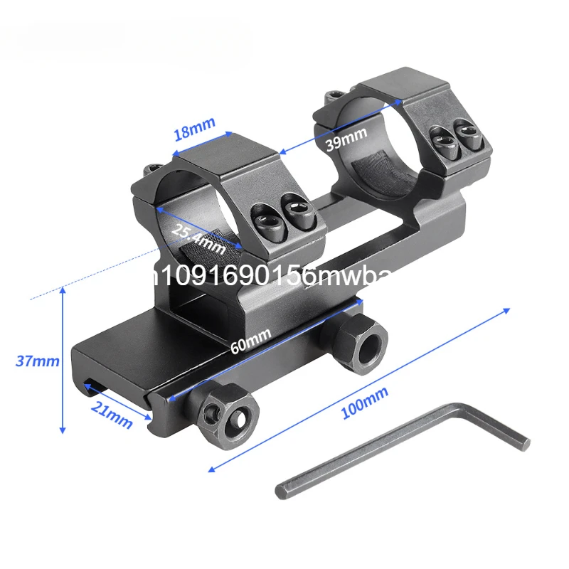 Tactical Rifle Optic Scope Mount 25.4mm Rings Rifle Scope Mount Adapter 11mm/21mm Picatinny Rail With Hex Wren