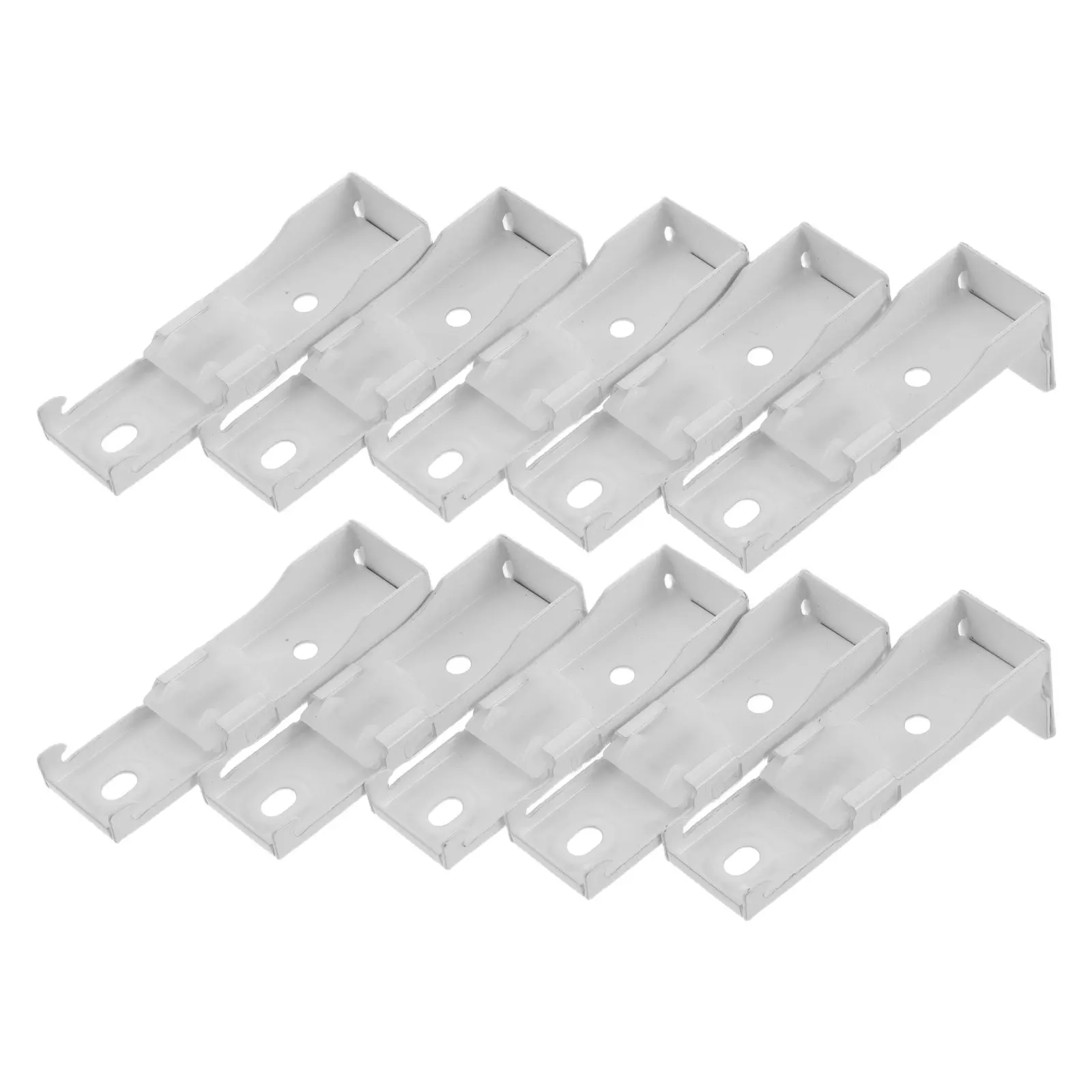 12Pcs Drapery Track Wall Mount Brackets Heavy Duty Ceiling Mount Brackets Compatible Curtain Rail Fittings Rail Ceiling Support