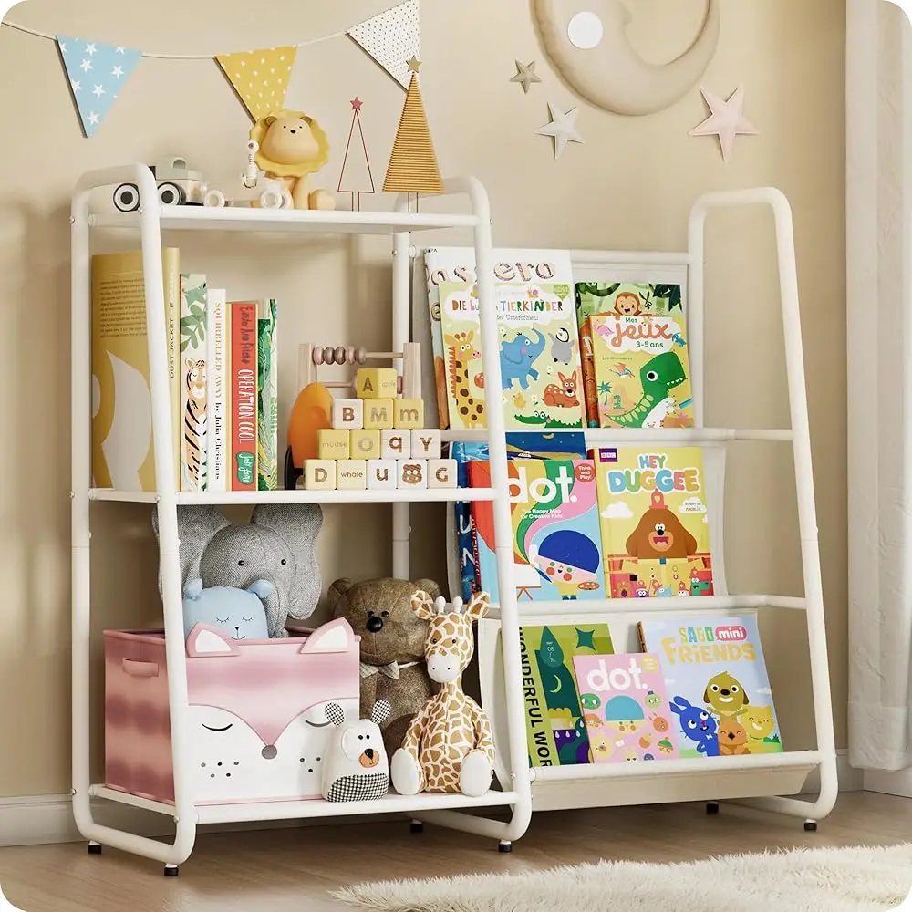 

Book Shelf For Kids Rooms, 3 Tier Kids Bookshelf And Organizer, Montessori Toddler Book Shelf, For Bedroom, Playroom, Nursery