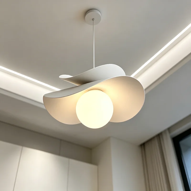 Nordic Designer White Led Pendant Light Living Room Bedroom Dining Room Chandelier Indoor Home Fixture Decor Lamp
