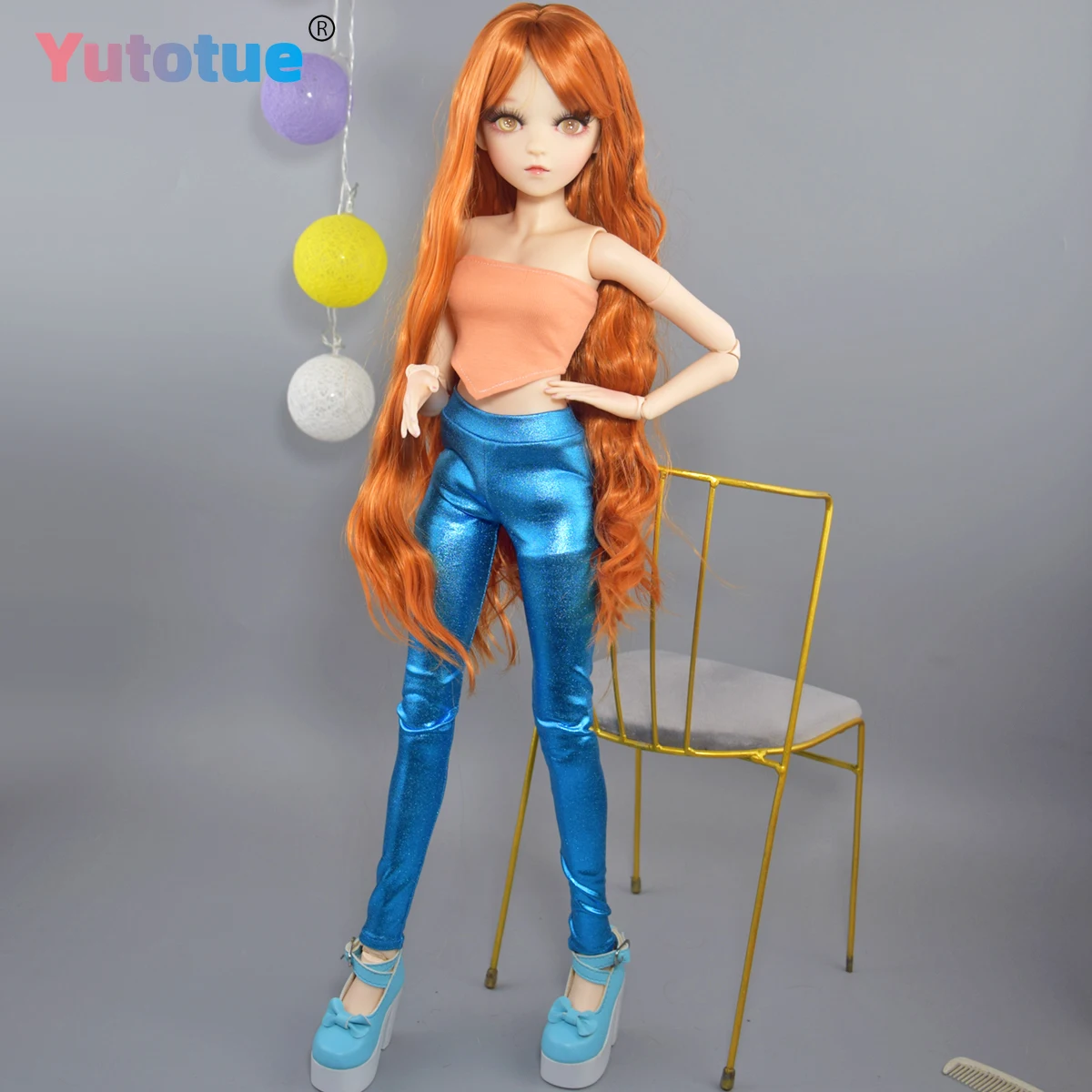 YUTOTUE 60 cm hoogte gouden ogen meisjespop met modekleding set upgrade make-up BJD pop speelgoed