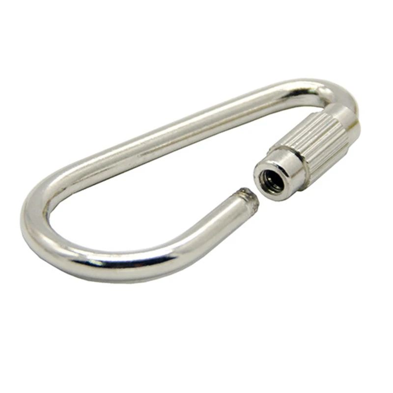 J0MC 10 Pieces Bird Toy Hooks Stainless Steel Parrot Toys Parts Anti-Rust Connector for Hanging Swing Nest Fruit Feeder