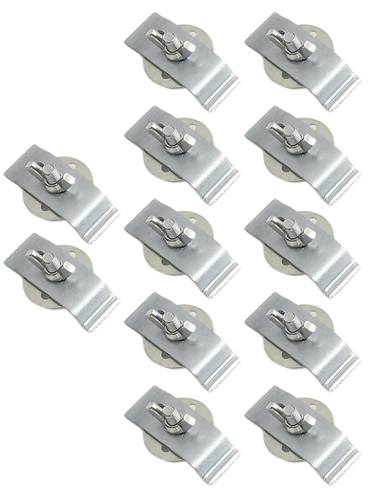 12 Piece Undermount Sink Clips Kit for Bathroom and Kitchen Countertop Use with Strong Metal Brackets for Secure Sink Mounting