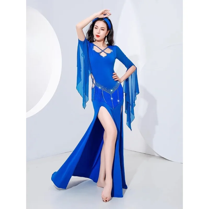 customized-belly-dance-costumes-new-shaabi-baladi-practice-outfit-performance-wear-tassel-robe-jumpsuit-dress-black-rose-blue