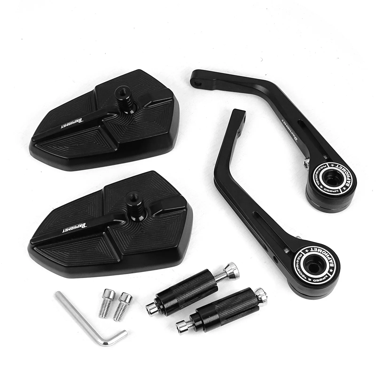 2 قطعة CB750 الدبور 2023-2025 مرآة دراجة نارية الملحقات 360 °   مرايا الرؤية الخلفية الجانبية الدوارة لهوندا CB 750 الدبور قابل للتعديل