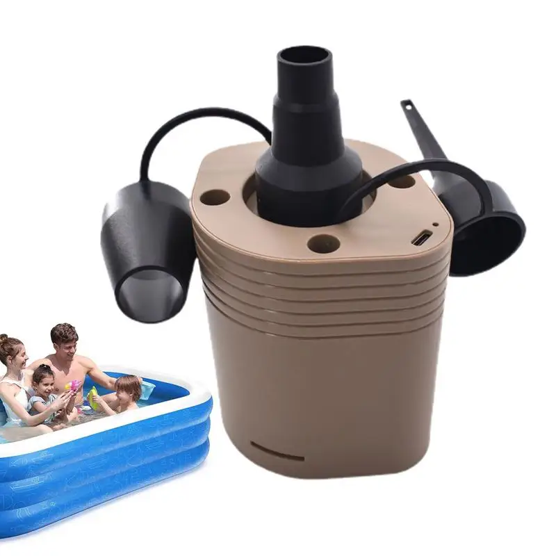 

2500MAH Portable Electric Inflator Camping Charging Air Pump Mattress Rechargeable Automatic Wireless Inflator Pump