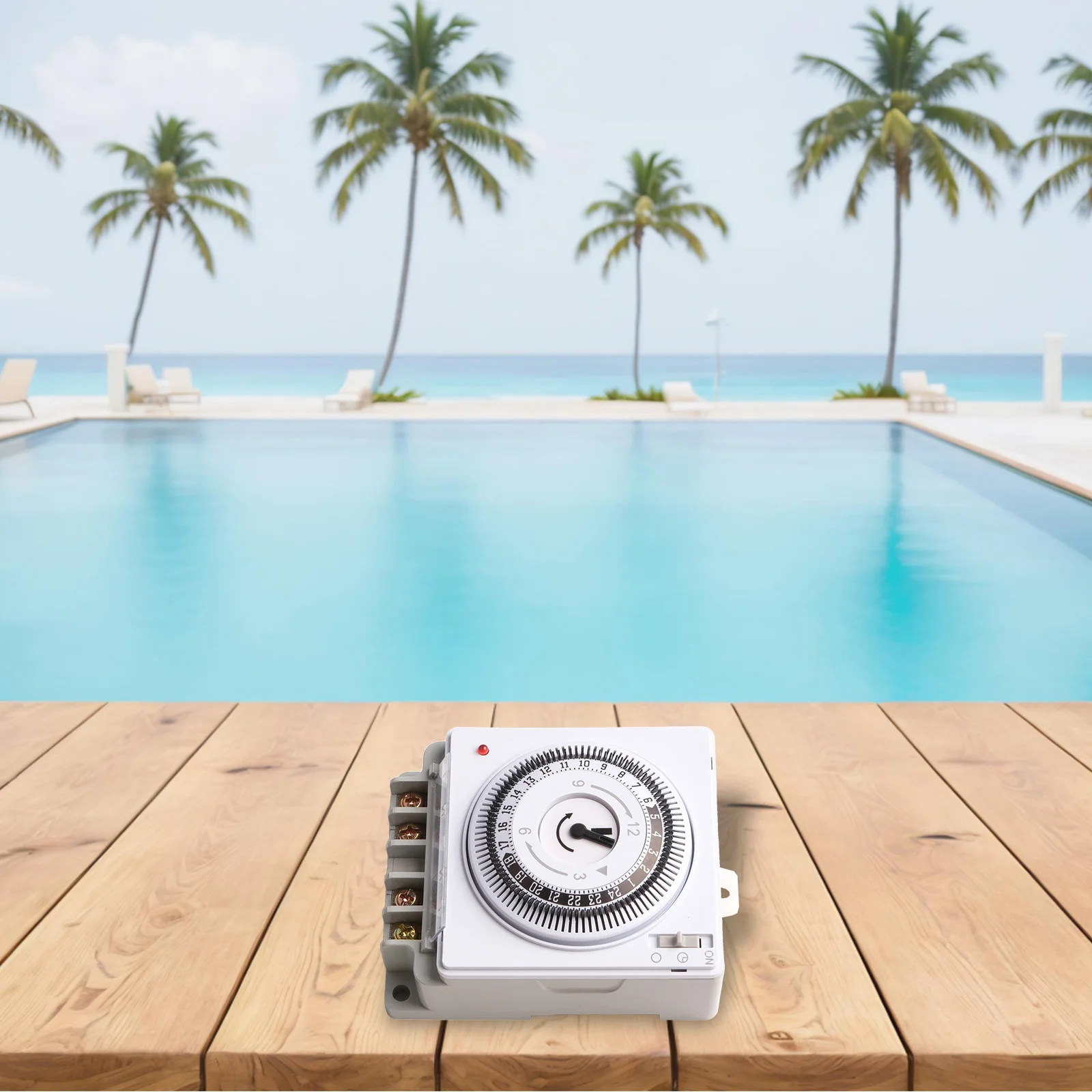 

TH-195 Timer White Water Pump Control AC110-240V Delicate And Exquisite Reliable To Use Solid And Long Service Life