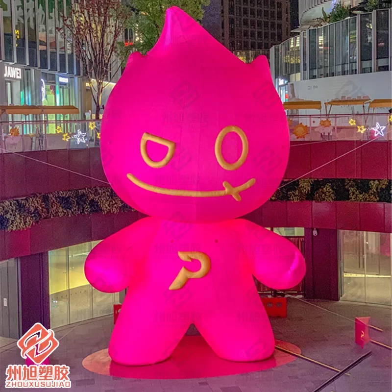 Inflatable cartoon pink doll outdoor square shopping mall activity decorative props