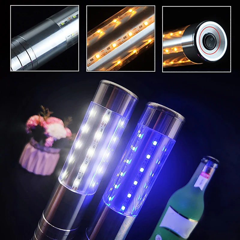 

LED Strobe Baton Champagne Wine Bottle Service Sparkler For VIP Nightclub KTV Bar LED Flash Sticks Bottle Flash Baton