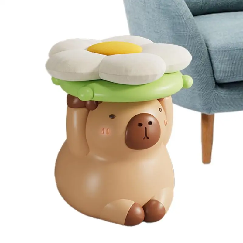 

Kids Animal Foot Stool Capybara Shoe Changing Stool Seat Cushion Foot Rest Ottomans Cute Sofa Stool Footrest Seat Animal