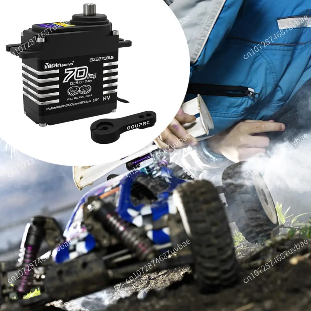 

70KG Brushless Servos 7.4V High Torque Servos Metal Gear Steering Servos for 1/8 1/10 1/12 RC Truck Car Crawler Boat Robot