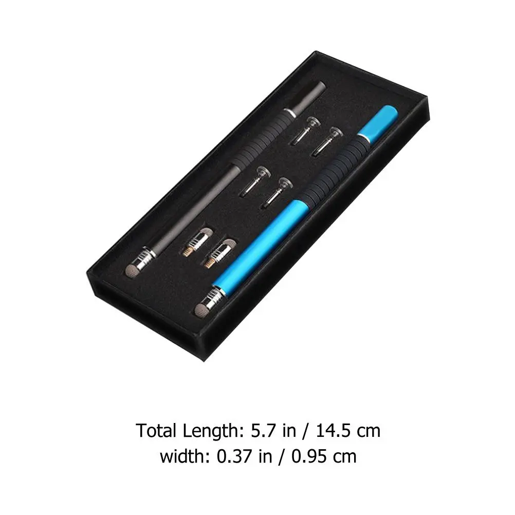 1Set Premium Capacitive Stylus Pen for Tablet Smartphone Laptop High Precision Writing Drawing Replacement Tips No