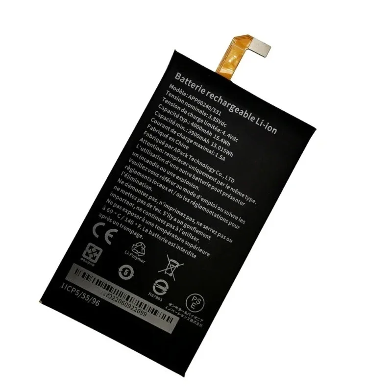 APP00240 4000mAh バッテリー Caterpillar CAT S31 携帯電話交換用 Batteria バッテリー CAT S31 アキュムレータ AKKU