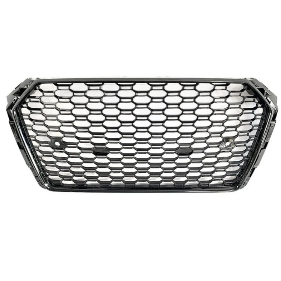 

Honeycomb Grill Mesh Front Hood Grille Bumper Grill Center Grille for RS4 Grill for A4 B9 2017-2019 Fast Shipping