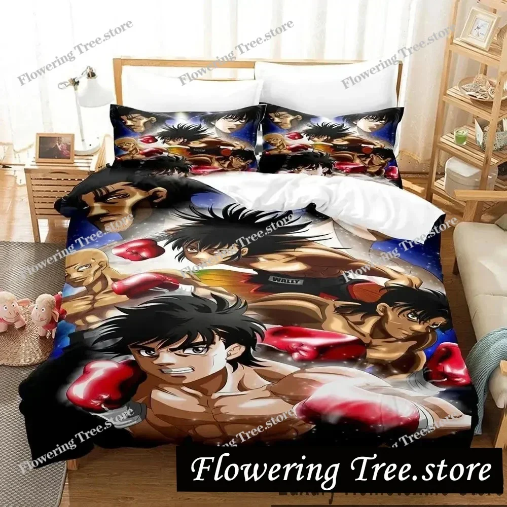 

Fighting Spirit Hajime No Ippo Anime Bedding Set Boys Girls Twin Queen King Size Duvet Cover Pillowcase Bed Boys Adult