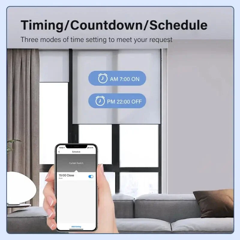 Модуль штор Tuya WiFi + RF, переключатель жалюзи, рольставни, беспроводной пульт дистанционного управления, совместимый с Alexa Google Home
