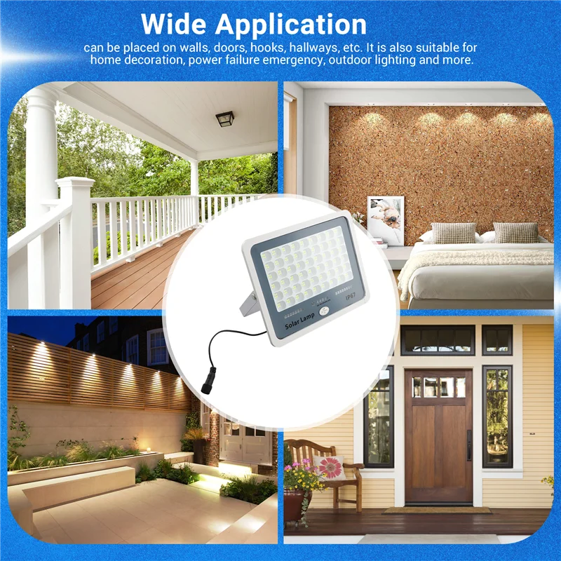 

High Quality-216 LED Solar Lamp Outdoor Courtyard Lighting Induction Street Light Waterproof Floodlight Ultra Brightness High-Po