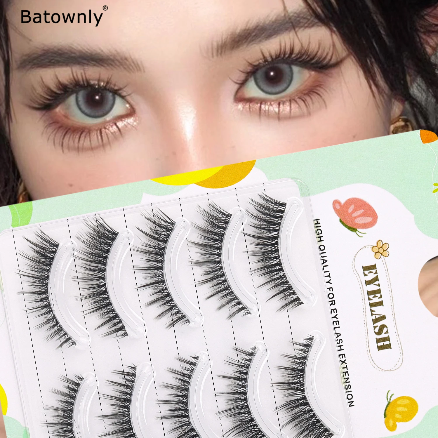 5ペア タイ風つけまつげ つけまつげ リトルデビル 厚めミックスブラッドセンセーション フォトジェニックつけまつげ