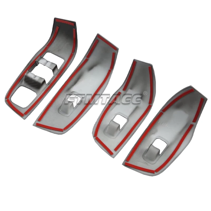 For MG HS 2018-2023 LHD RHD ABS Carbon Fiber Interior Car Accessories Windows Rise Switch Panel Glass Lift Control Cover
