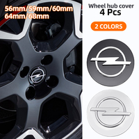 4pcs 56mm 59mm 60mm 64mm 68mm Wheel Center Cap Logo Hub Cover Badge Emblem For Opel Astra Insignia Vectra Zafira B Antara Corsa