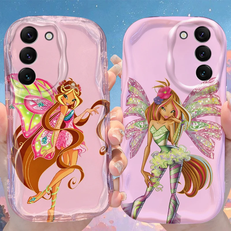 W-Winxs C-Clubs Magic Fairy Case for Samsung Galaxy S26 S25 S24 Plus S23 Ultra S22 S21 S20 FE A73 A71 4G A57 A56 A55 5G Cover