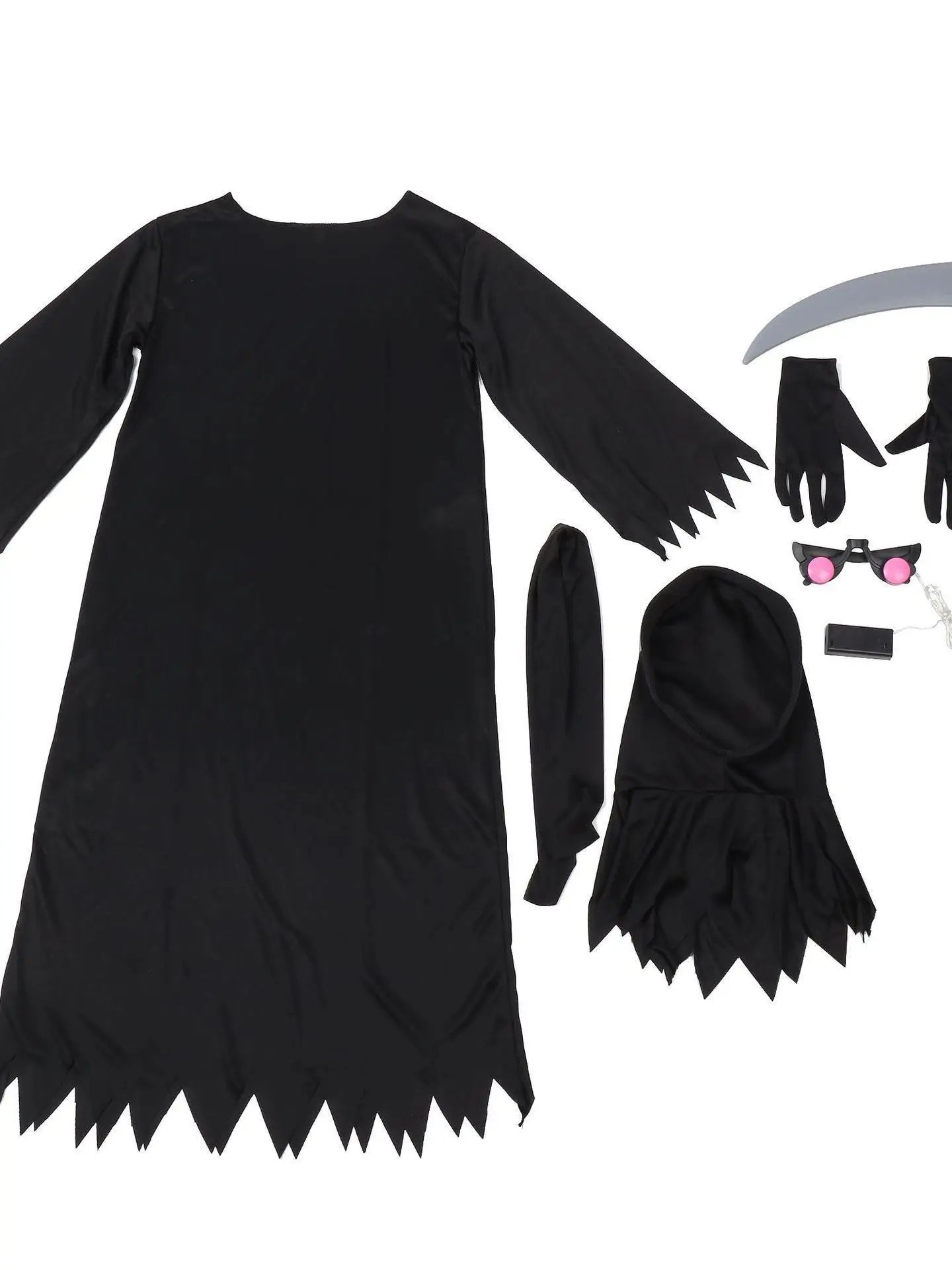 Disfraz de Halloween para Niños, Disfraz Tradicional Chino de Duende con Ojos Rojos, Primavera 2026, Sin Marca Registrada