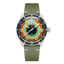 MERKUR orologi da uomo Retro 40mm orologio da uomo di lusso orologio da polso meccanico a vento a mano C3 luminoso 50M impermeabile K1 specchio moda Dia