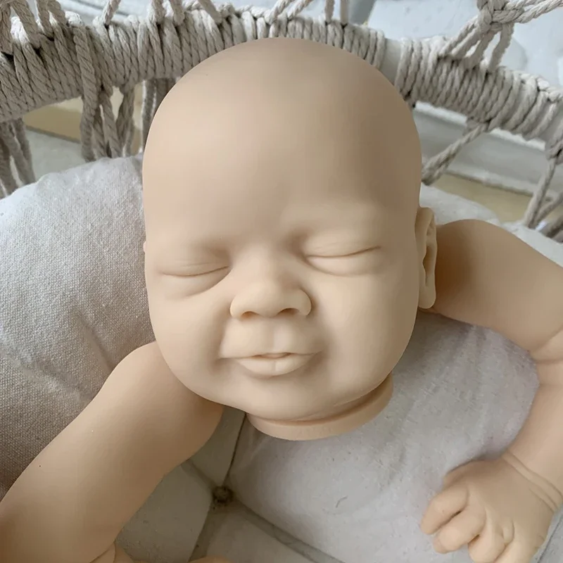 20inch Reborn Doll Kit Sleeping Vito Lifelike Newborn Baby DIY Unfinished Unpainted Doll Parts Handmade Toys